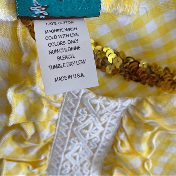 Anvy Kids Gingham Ruffle Shift Dress - Picture 3 of 6